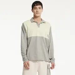 CAT - Polera Polo Hombre Natural Dye L/S Polo Gris