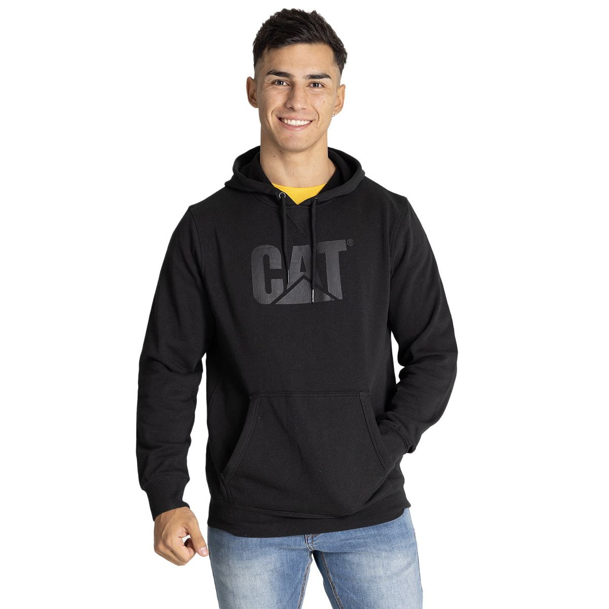 CAT - Polerón Hombre Foundation Po Hooded Negro CAT