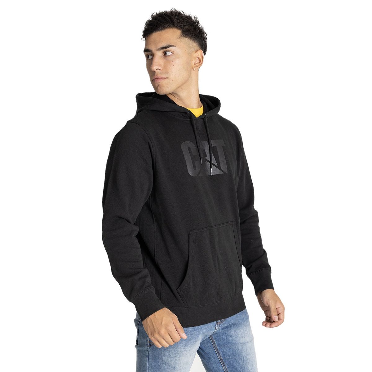 CAT - Polerón Hombre Foundation Po Hooded Negro CAT