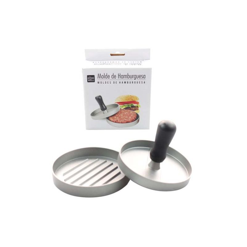 HOMEWELL - Molde Hamburguesa Metal Cocina 12x10cm HOMEWELL