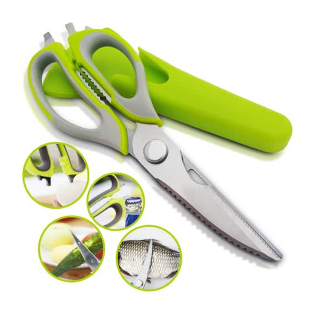 HOMEWELL - Tijera Multiuso con Funda Magnética 22cm HOMEWELL