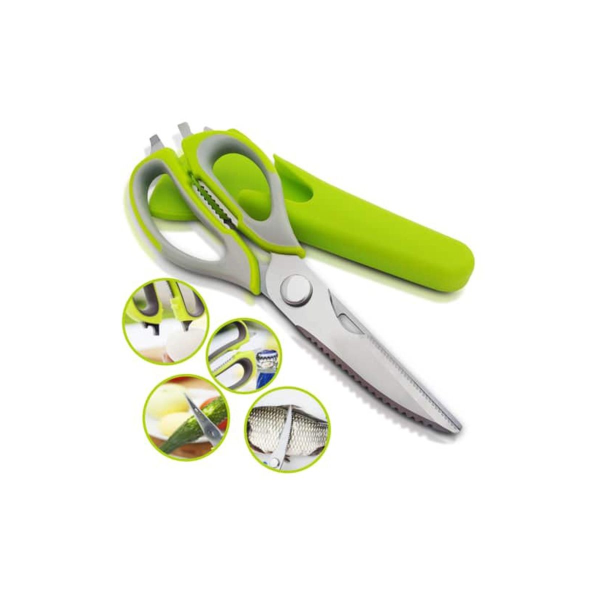 HOMEWELL - Tijera Multiuso con Funda Magnética 22cm HOMEWELL