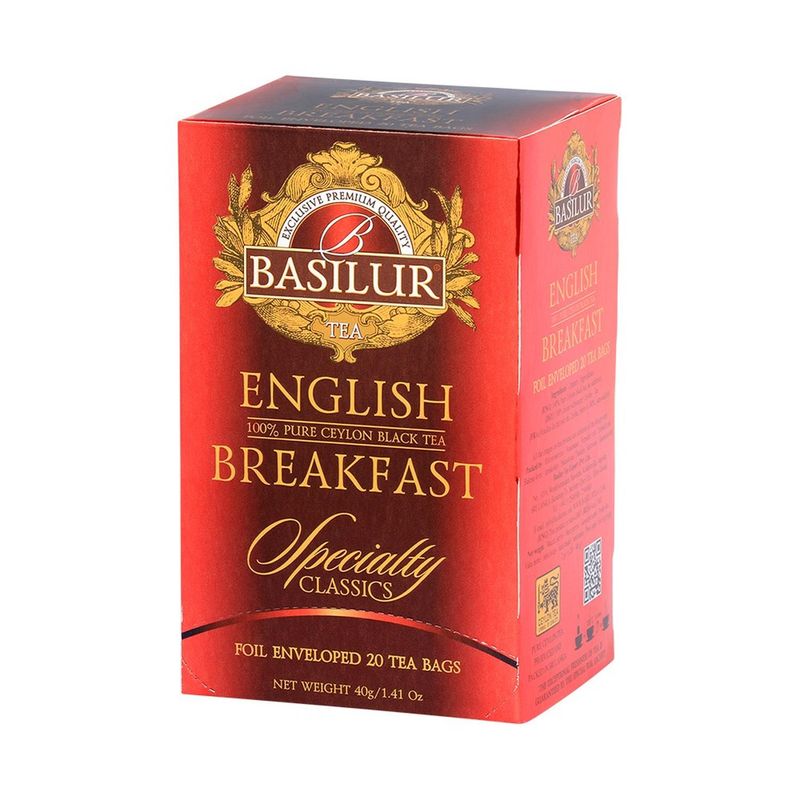 BASILUR - Te Classic Englisg Breakfast 25 Bolsas - Basilur