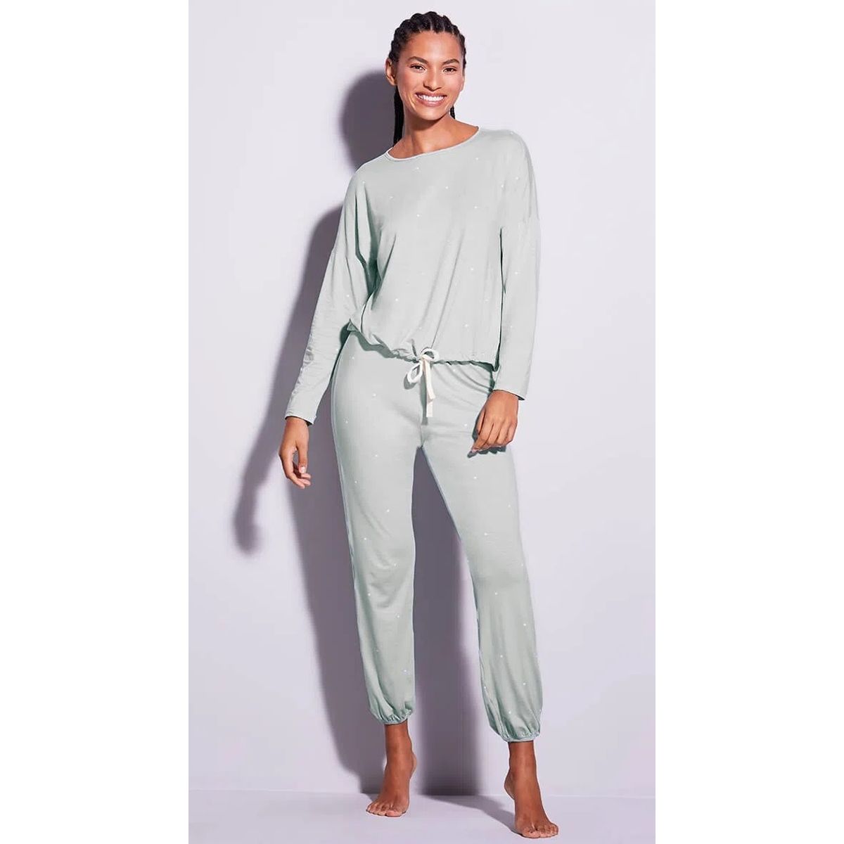 HOPE - PIJAMA LARGO VERDE  MCL010