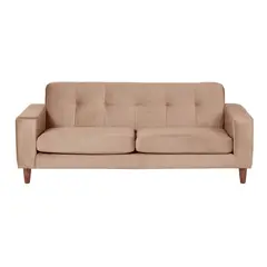 LATAM HOME - SOFA SALERNO 3C TELA VELVET BEIGE