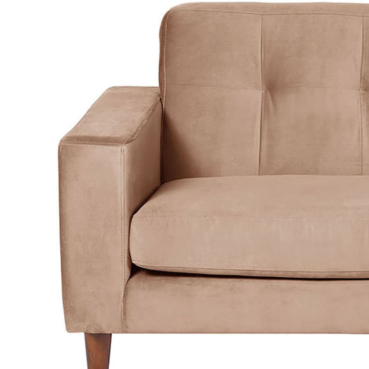 LATAM HOME - SOFA SALERNO 3C TELA  VELVET  BEIGE