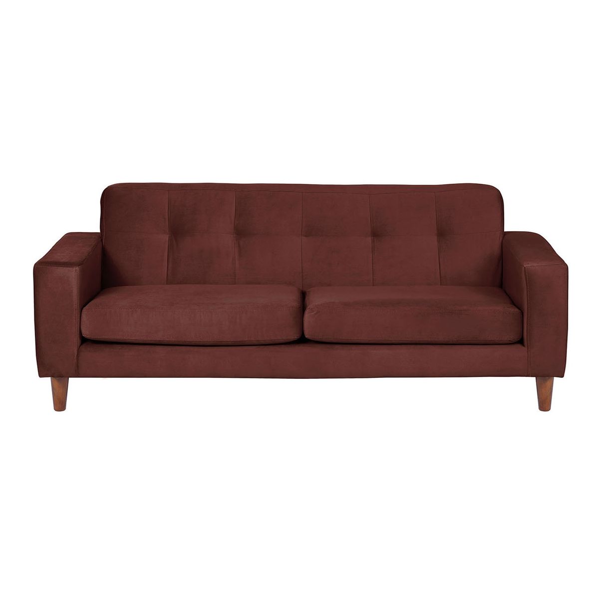 LATAM HOME - SOFA SALERNO 3C TELA  VELVET  CHOCOLATE