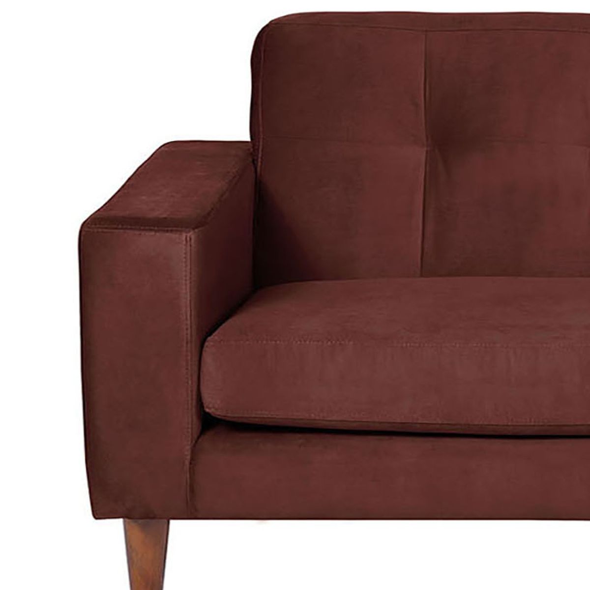 LATAM HOME - SOFA SALERNO 3C TELA  VELVET  CHOCOLATE