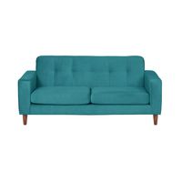 SOFA SALERNO 3C TELA VELVET TURQUESA