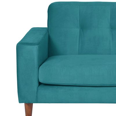 Imagen 2 del producto SOFA SALERNO 3C TELA VELVET TURQUESA