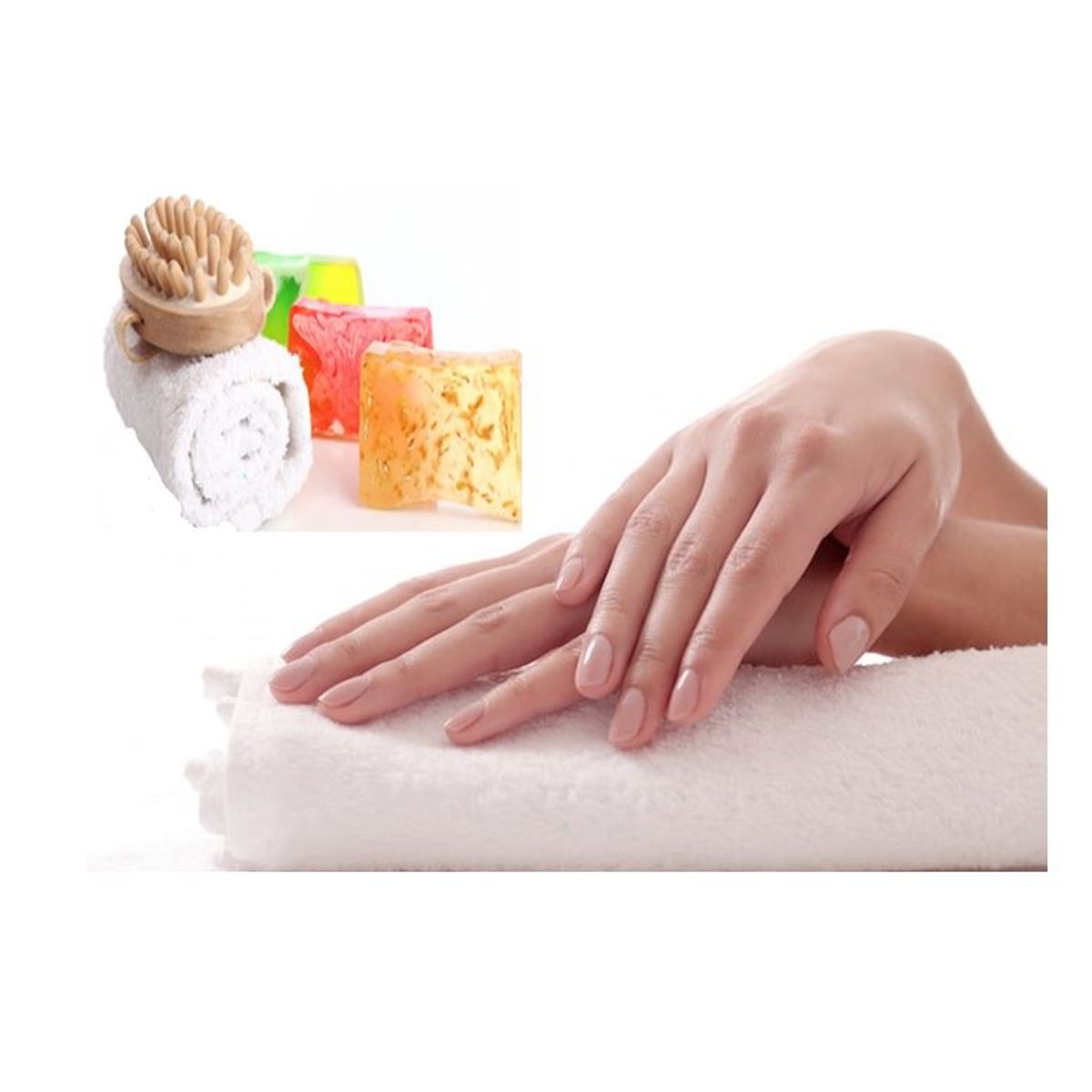 GENERICO - Toalla De Mano Blanca Hotelera 40x70 Cm 100 Algodon