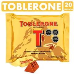 MONDELEZ - Toblerone Pequeño - Chocolate (Bolsa Con 20 Unidades)