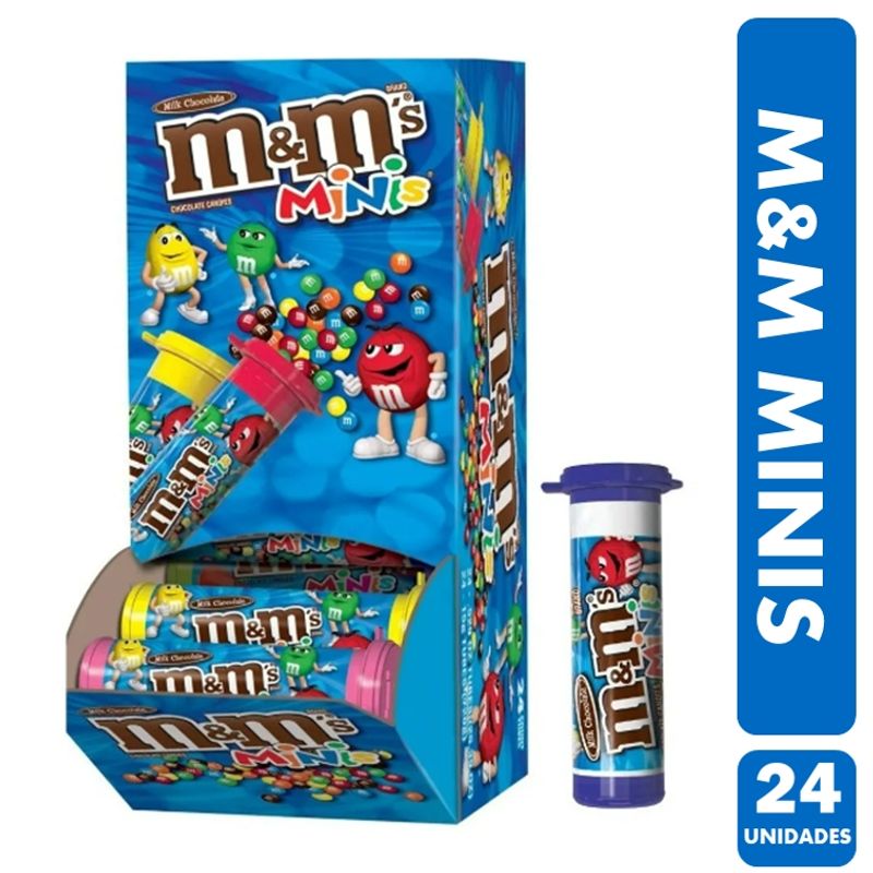 GENERICO - M&M En Fomato Especial De Mini Tubos (Caja Con 24 Unidades)