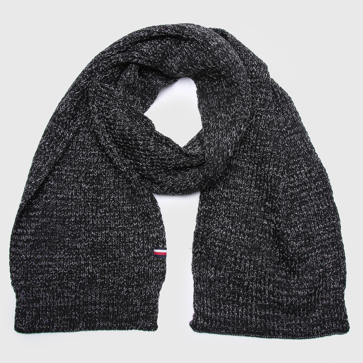 TOMMY HILFIGER - Bufanda Metallic Thermal Negro Tommy Hilfiger