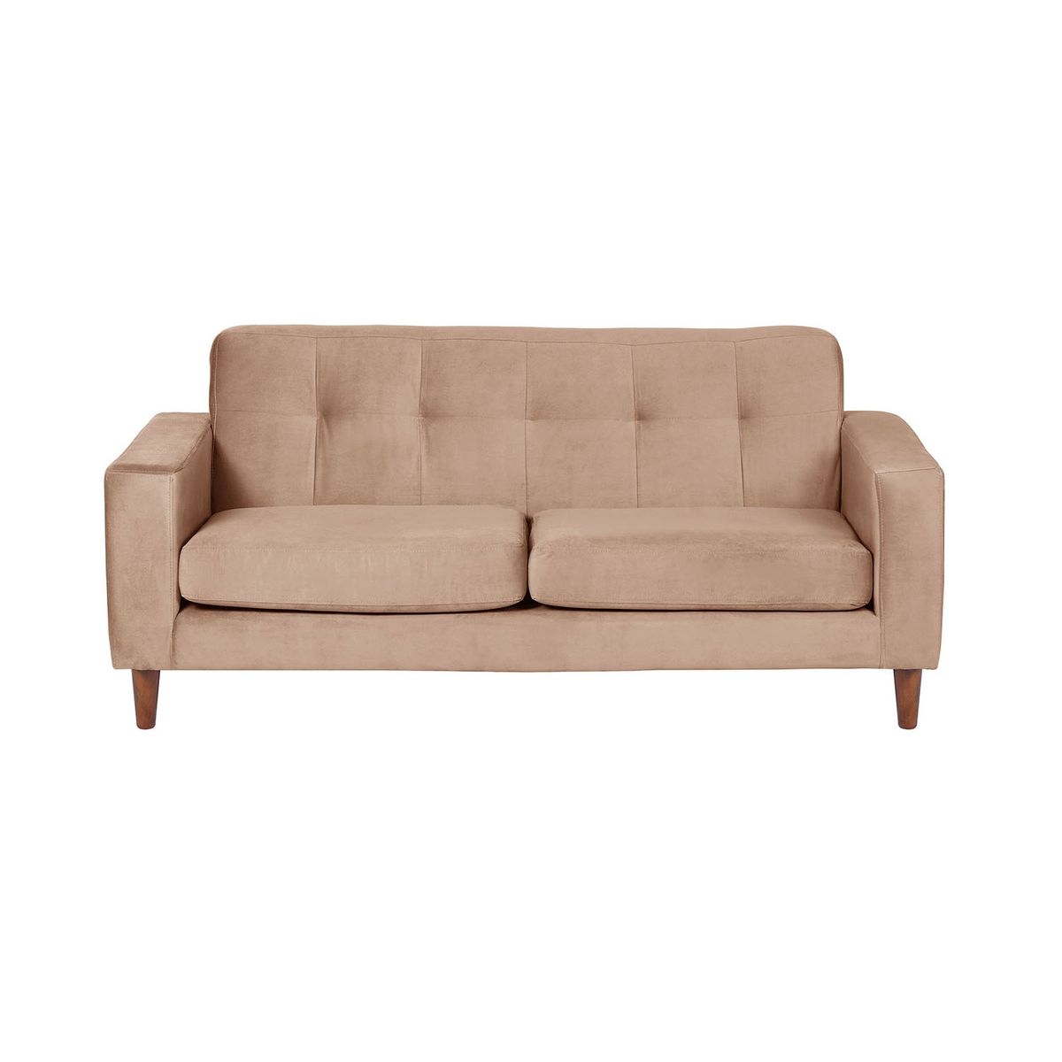 LATAM HOME - SOFA SALERNO 2C TELA VELVET BEIGE