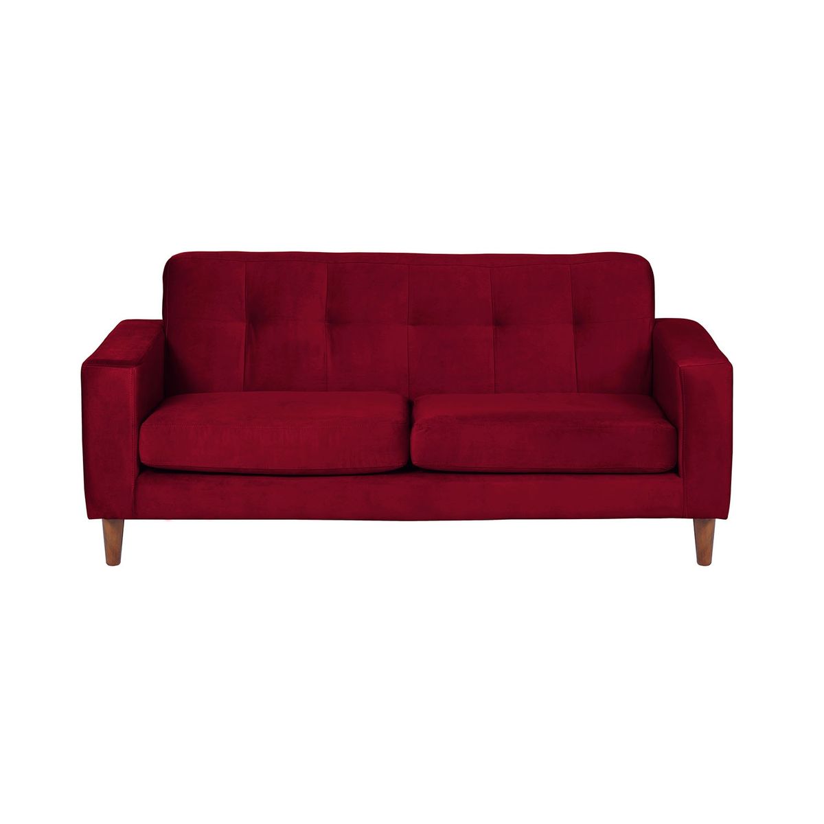 LATAM HOME - SOFA SALERNO 2C TELA  VELVET  BURDEO