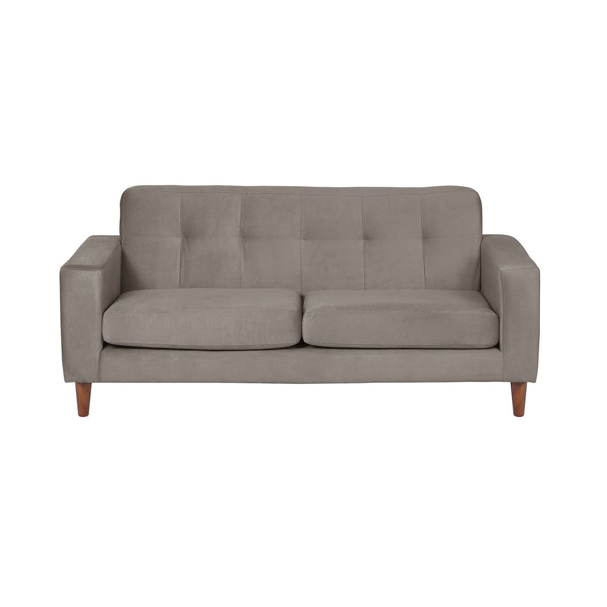 LATAM HOME - SOFA SALERNO 2C TELA VELVET GRIS