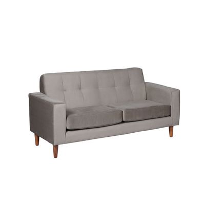 Imagen 2 del producto SOFA SALERNO 2C TELA VELVET GRIS