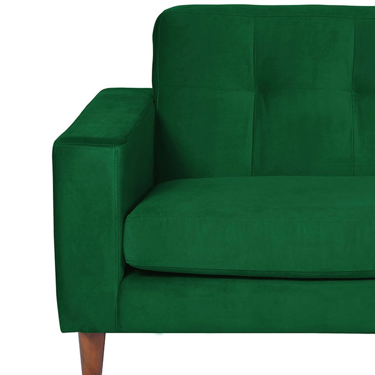 LATAM HOME - Sofá Seccional Derecho Salerno Tela Velvet Verde