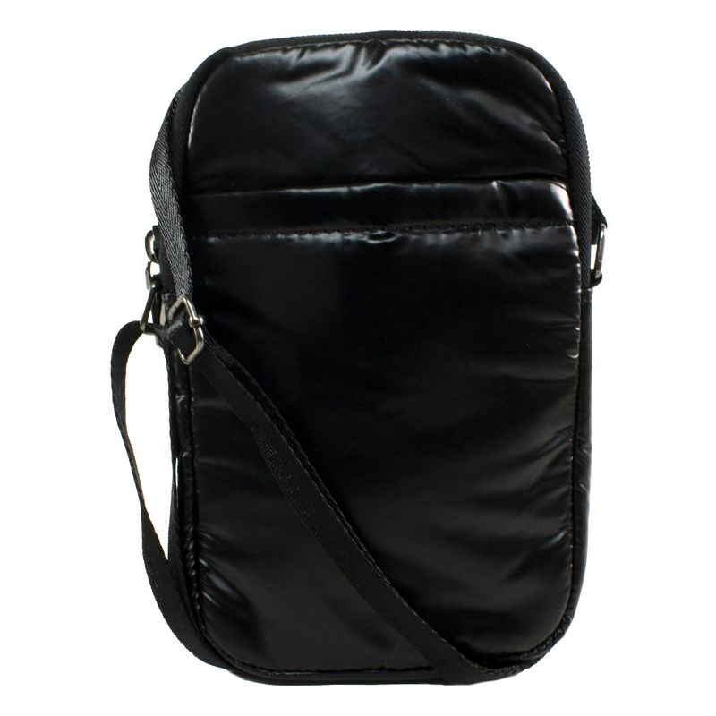 MAILEA - Porta celular acolchada textil para mujer negro