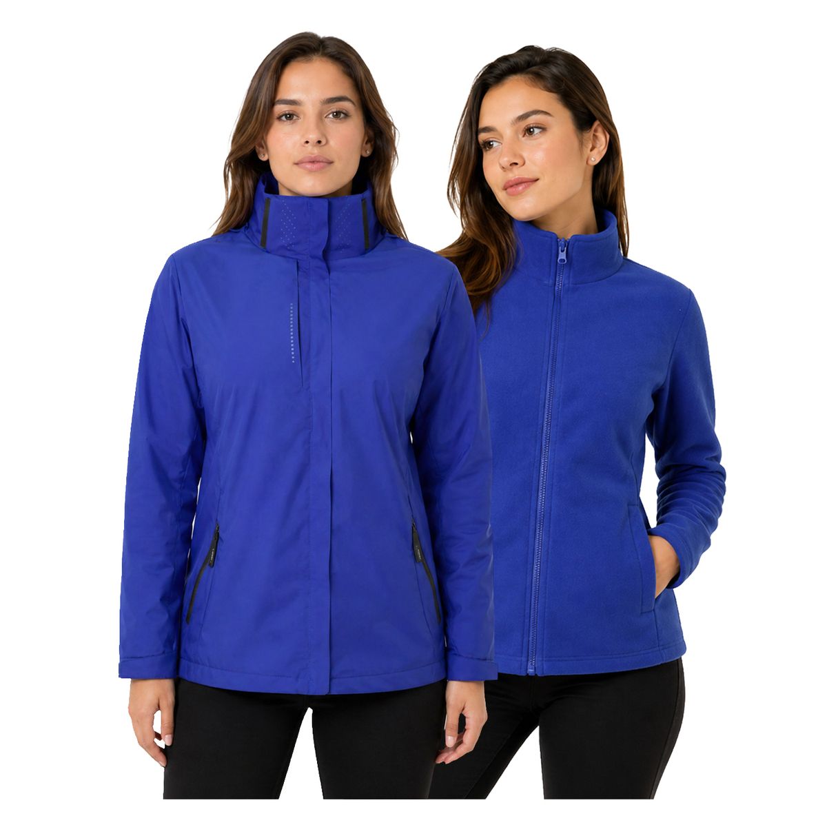 ANDESLAND OUTDOOR APPAREL - Chaqueta 3 en 1 Desmontable Bengala Azul Francia Mujer