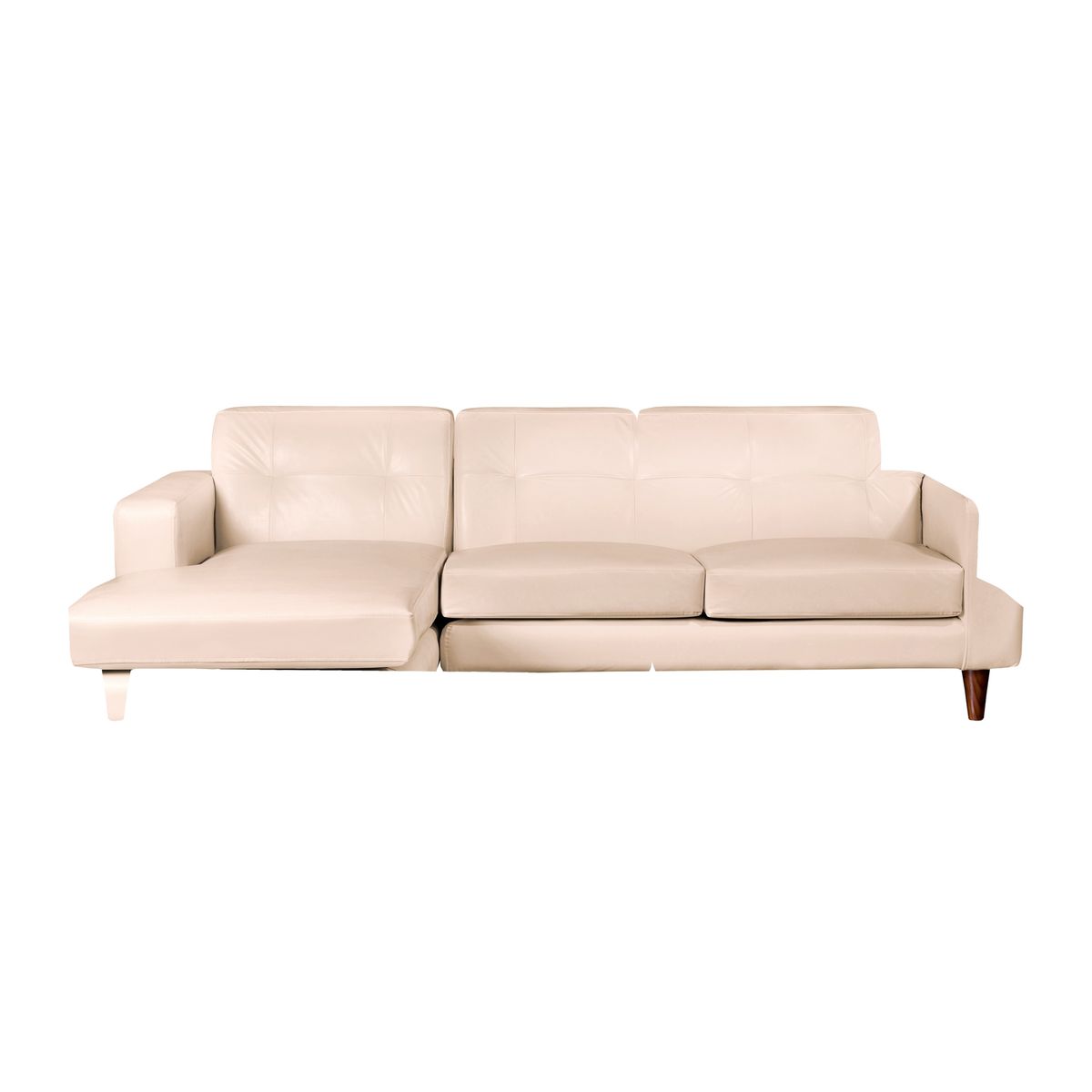 LATAM HOME - Sofá Seccional Izquierdo Salerno Pu Beige