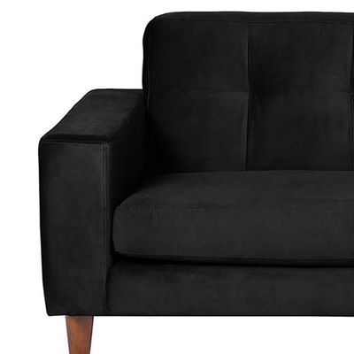 Imagen 2 del producto SOFA SALERNO 3C TELA VELVET NEGRO