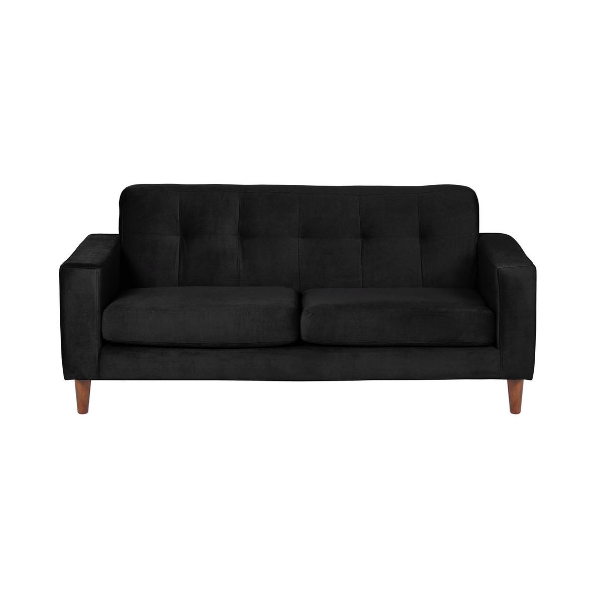 LATAM HOME - SOFA SALERNO 2C TELA  VELVET  NEGRO
