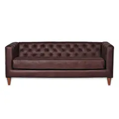 LATAM HOME - Sofá Brescia 3 Cuerpos Café Moro