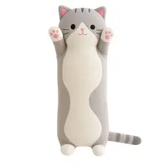 GENERICO - Cojín Almohada Peluche Largo De Gatito Suave de 50 cm…