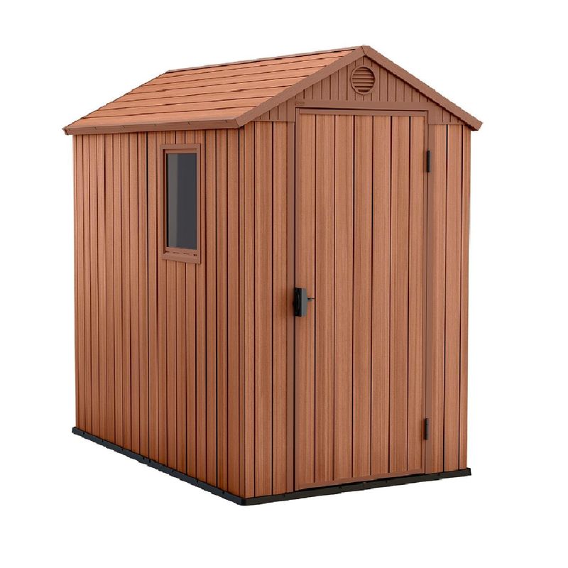 KETER - Bodega De Jardín Darwin 4x6 Keter - 205x184x126 Cm - Marron