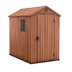KETER - Bodega De Jardín Darwin 4x6 - 205x184x126 Cm - Marron