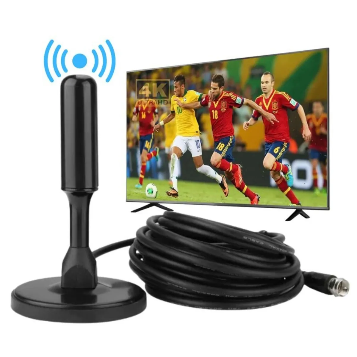 GENERICO - Antena Hd Televisor Digital Full 1080 Tv Abierta Aire Ultra calidad…