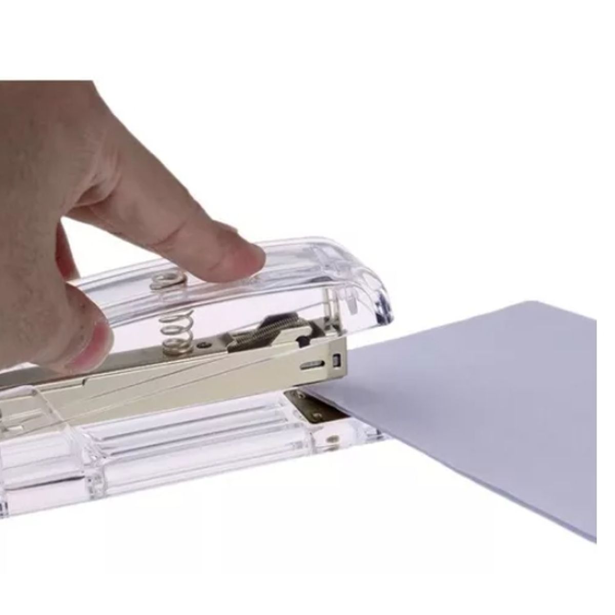 OFERTABKN - Corchetera Manual Acrílica Metal Oficina Papelería Plateado