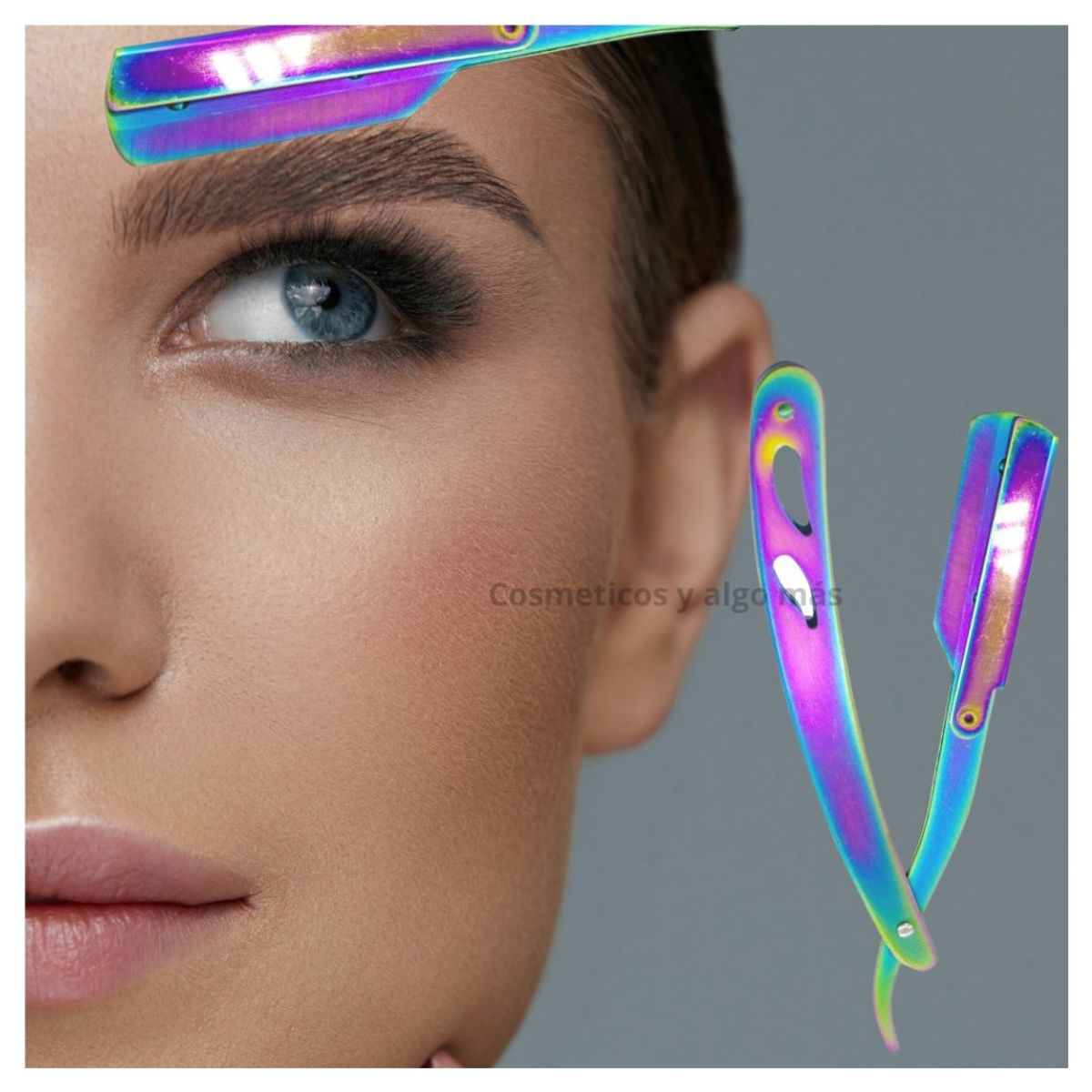 GENERICO - Navajin o navaja para depilacion de cejas vellos faciales y barberia