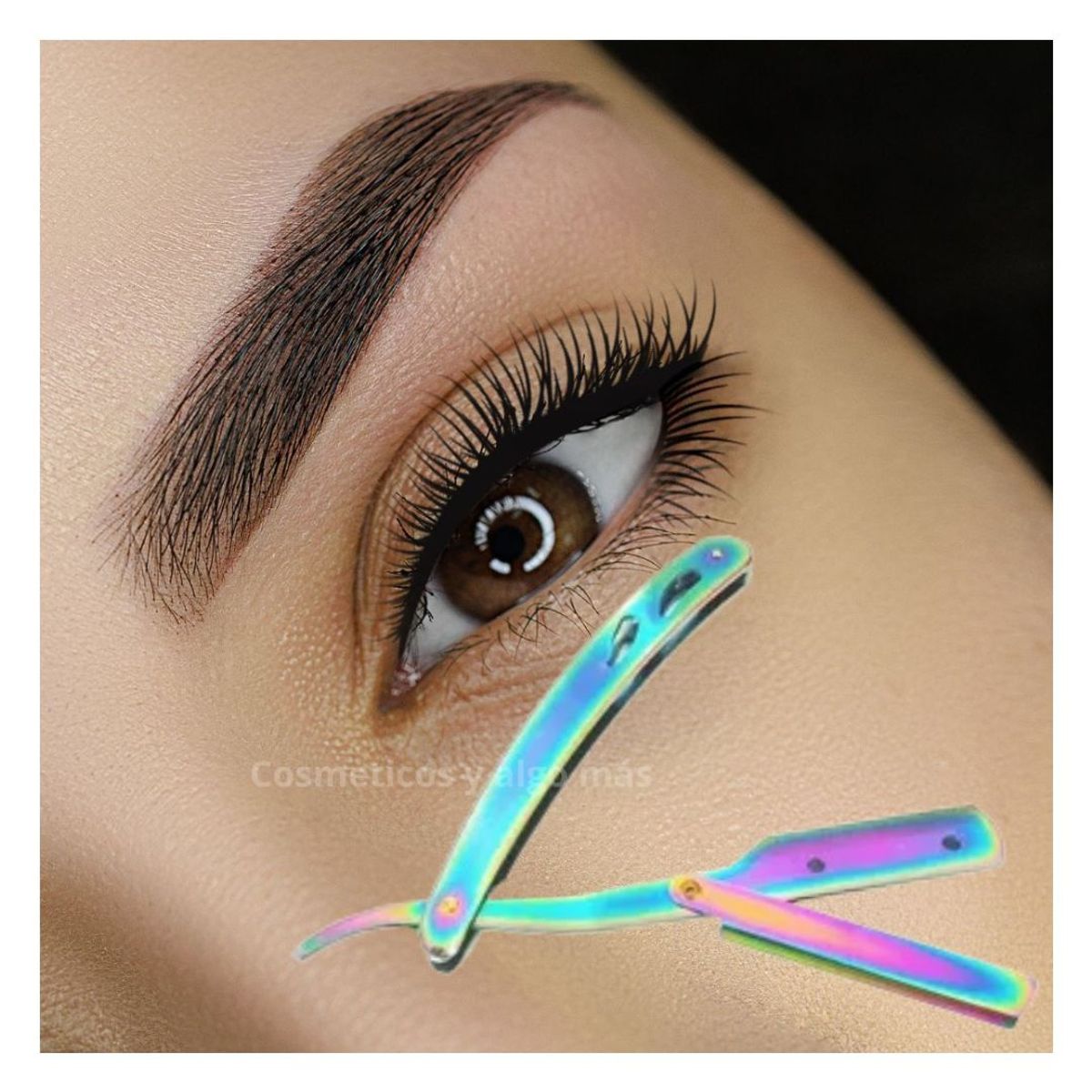 GENERICO - Navajin o navaja para depilacion de cejas vellos faciales y barberia