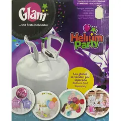 GLAM - Balón Cilindro Gas Helio Ultra Liviano Para 20 Globos