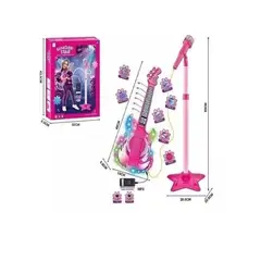 GENERICO - Set Guitarra Micrófono Pedestal Juguete Mp3 Luces Infantil…