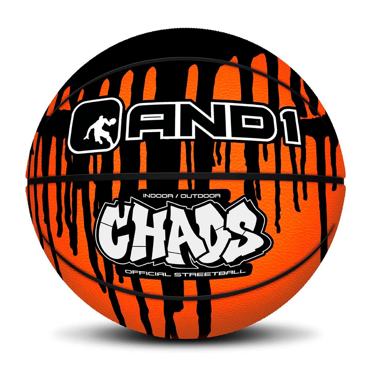AND1 - Balón N° 6 And1 Chaos Basketball Naranjo