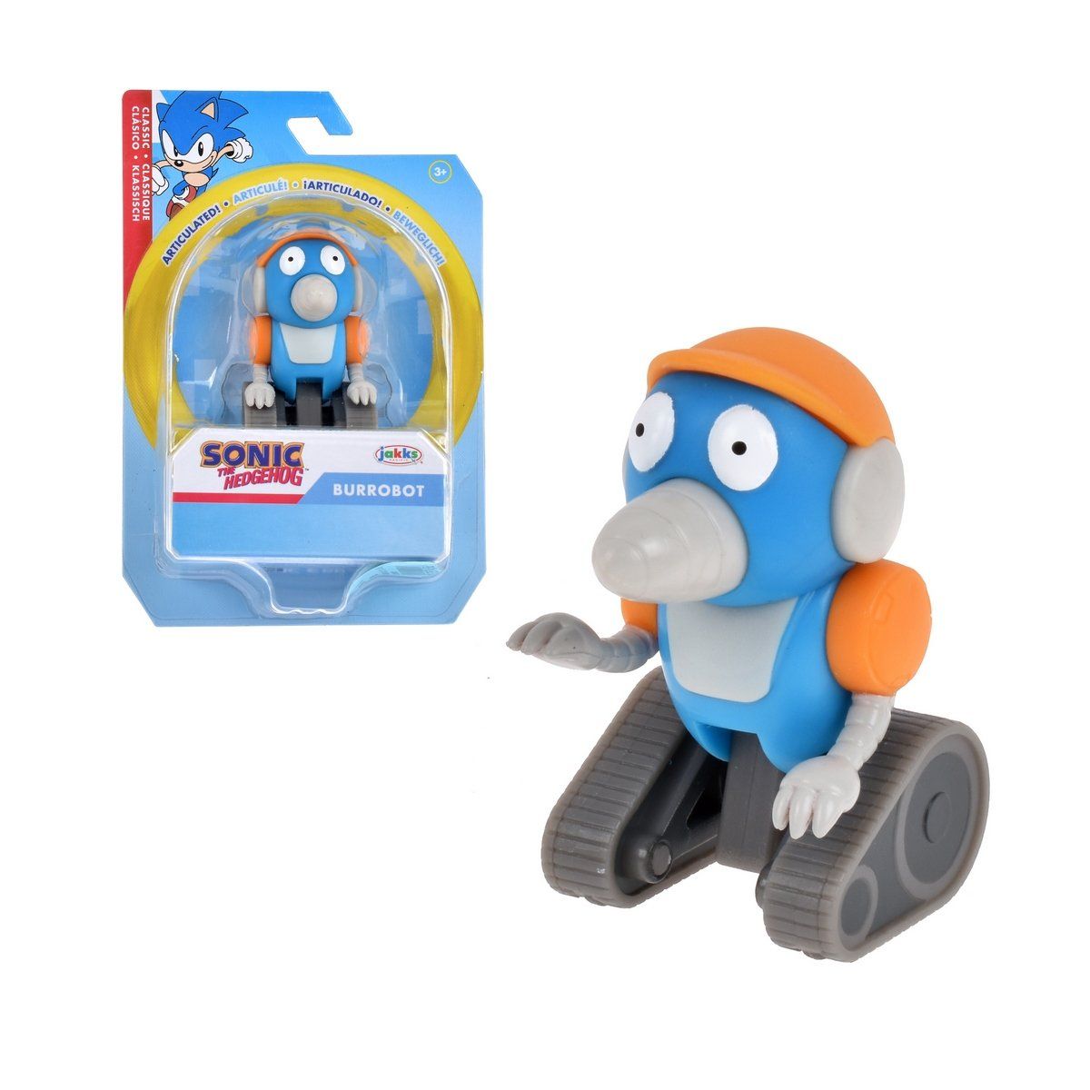 SONIC - Figura de acción SONIC classic colección Burrobot 5 cm
