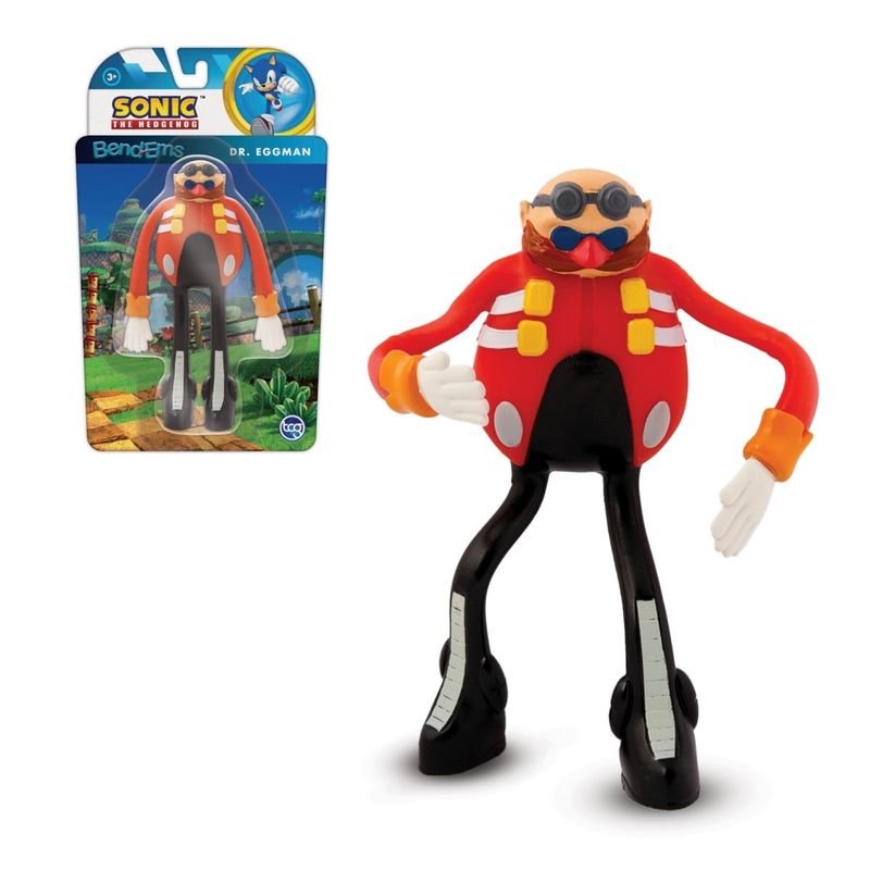 SONIC - Figura 13 Cms De Goma Flexible Sonic - Dr. Eggman