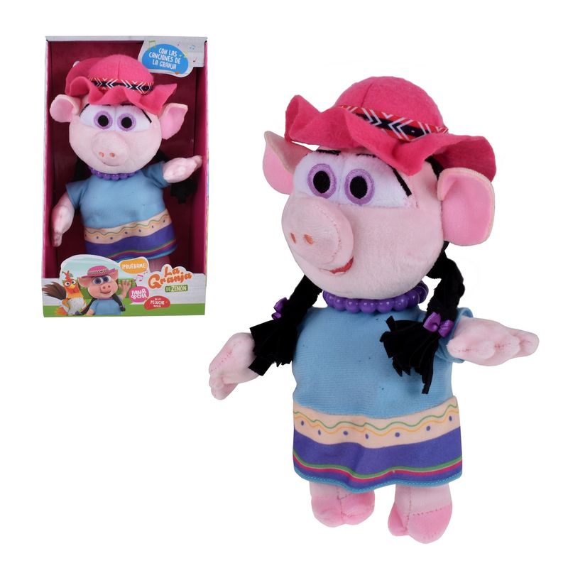 LA GRANJA DE ZENON - Peluche Musical 35 Cm. La Granja De Zenon - Chancha
