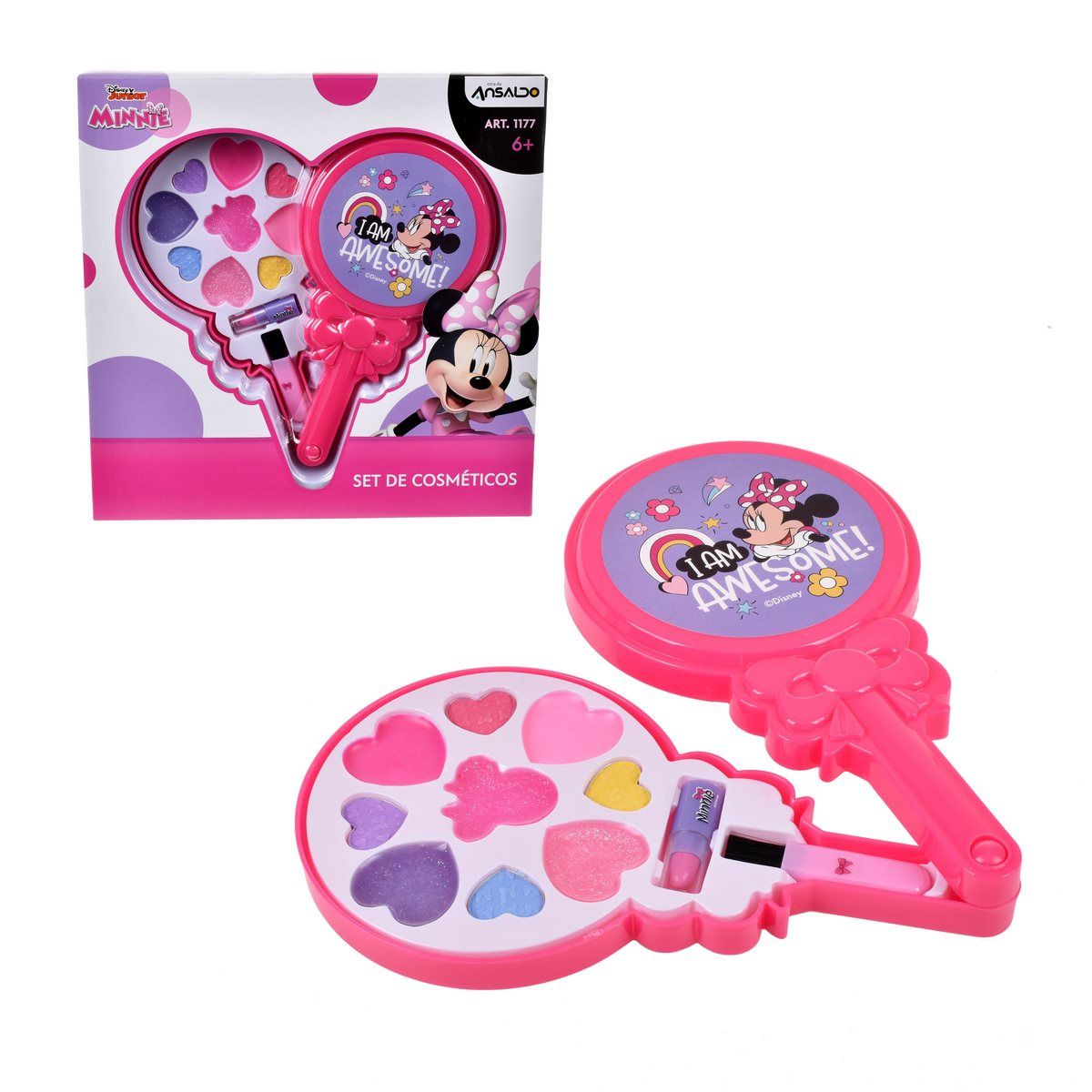 DISNEY - Cosmetiquero Minnie paleta de dulce con sombras y rubor