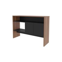Arrimo 2 Puertas 80X120X35 Cm Fm-002C - Cafe Claro / Negro