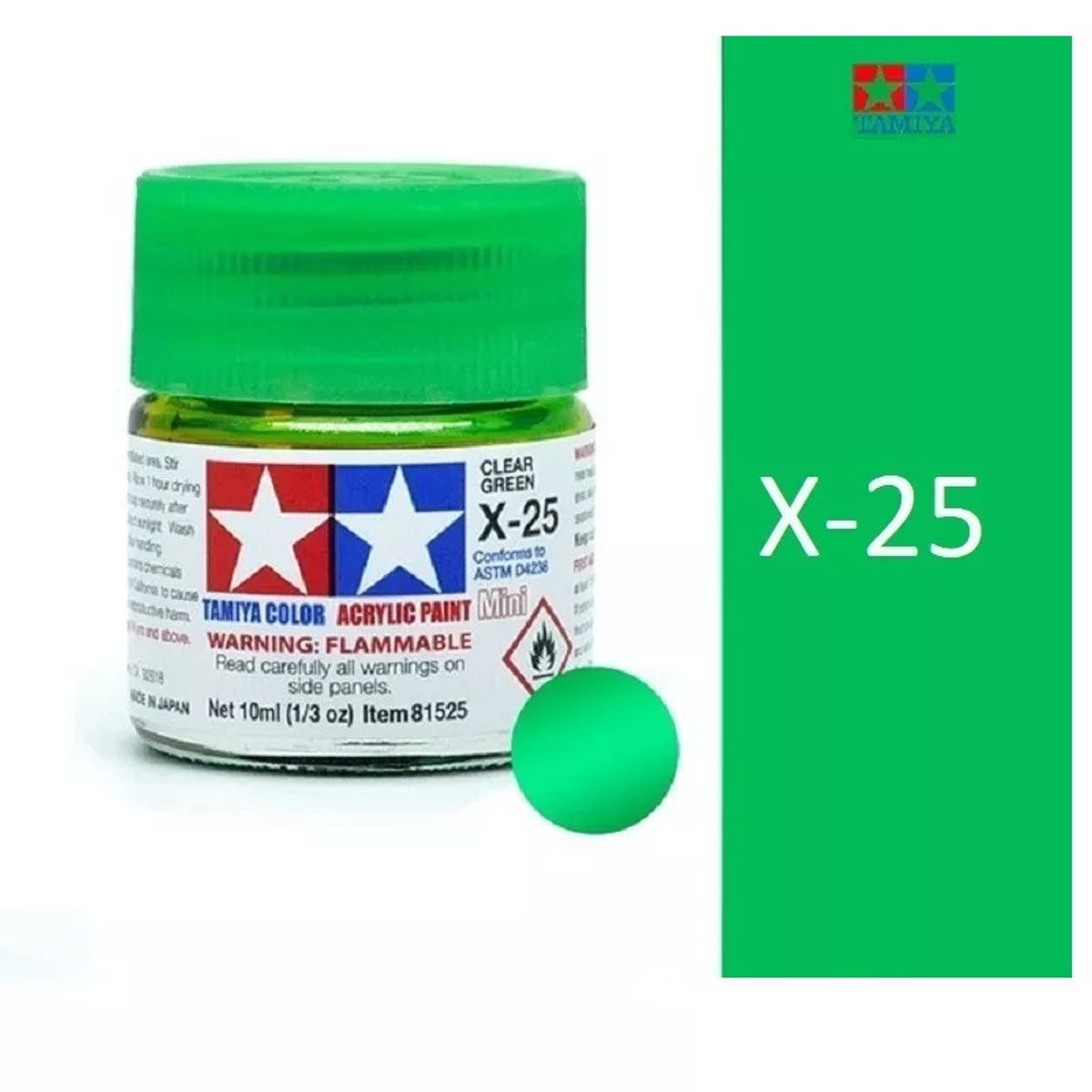TAMIYA - Tamiya Pintura X1 A X35 Color 10 Ml Maquetas 1pcs-
