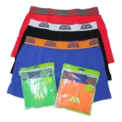 GENERICO - 12 Boxer Para Niños De Algodon - Colores Surtidos - Docena….