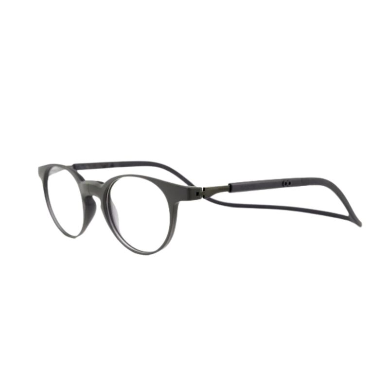 SLASTIK - Lentes Ópticos Soho Prime Gris con Clip Magnético