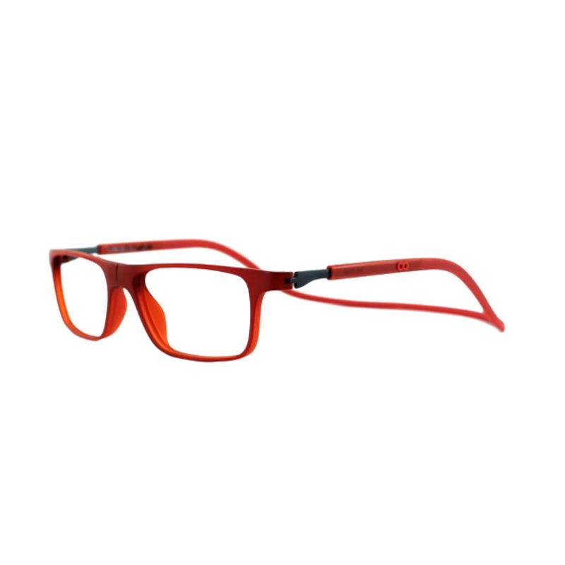 SLASTIK - Lentes Ópticos Jabba Prime Rojo con Clip Magnético