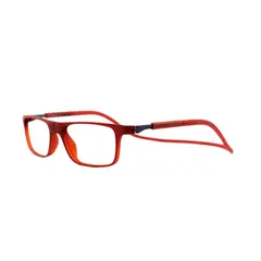 SLASTIK - Lentes Ópticos Jabba Prime Rojo con Clip Magnético