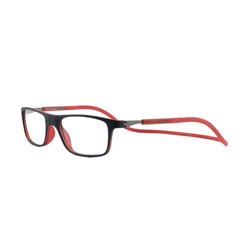 SLASTIK - Lentes Ópticos Jabba Rojo con Clip Magnético